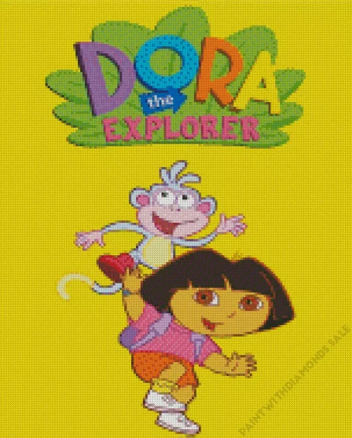 Dora The Explorer Animation Poster Diamond Painting