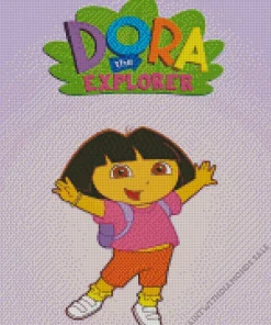 Dora The Explorer Cartoon Diamond Painting