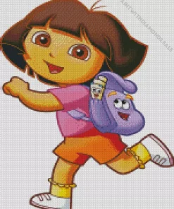 Dora The Explorer Character Diamond Painting