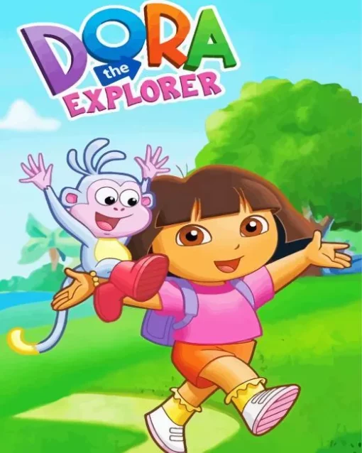 Dora The Explorer Poster Art Diamond Painting