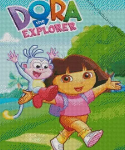 Dora The Explorer Poster Art Diamond Painting