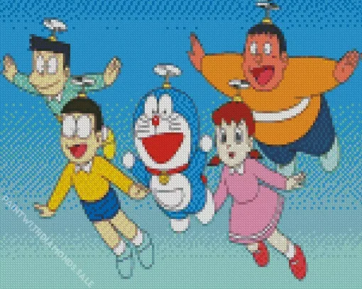 Doraemon Anime Series Diamond Painting