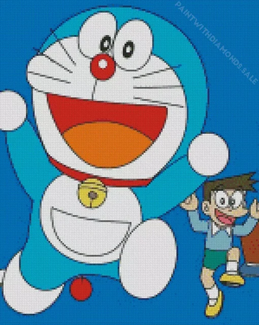 Doraemon Character Diamond Painting