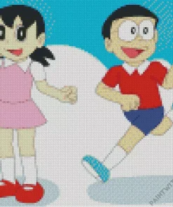 Doraemon Characters Diamond Painting