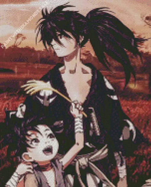 Dororo Anime Characters Diamond Painting