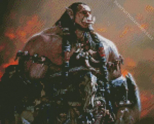 Durotan Warcraft Character Diamond Painting