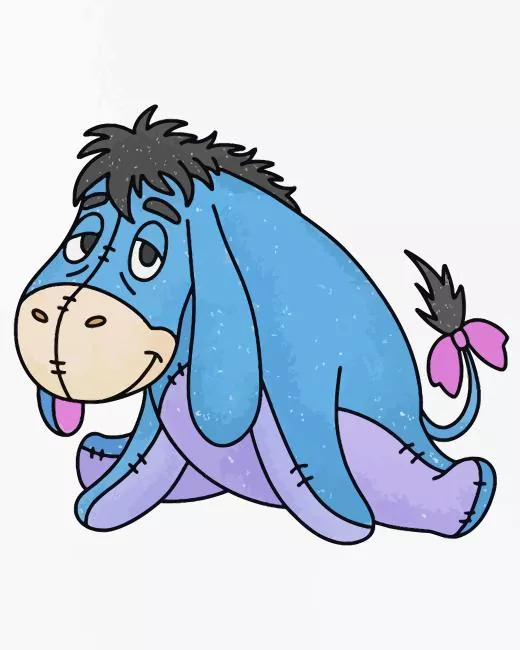 Eeyore character Diamond Paintings Eeyore Character Art Diamond Painting
