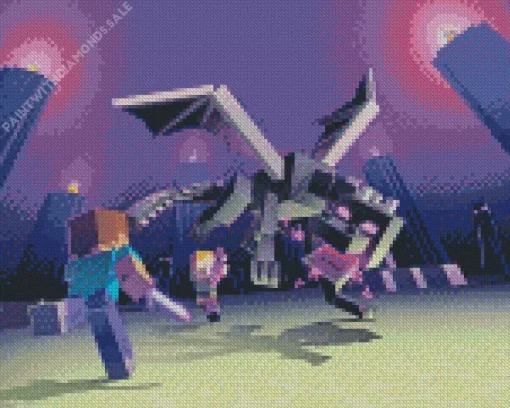 Ender Dragon Minecraft Diamond Painting