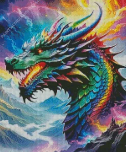 Fantasy Rainbow Dragon Diamond Paints