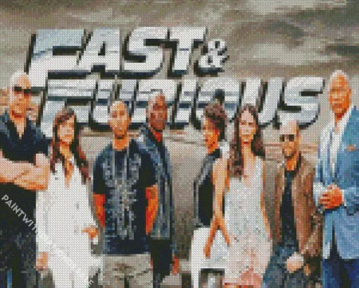 Fast And Furious Cast Diamond Dotz