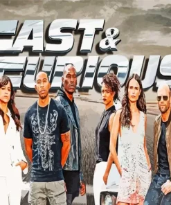 Fast And Furious Cast Diamond With Numbers