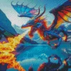 Fire Colorful Dragon Diamond Paints