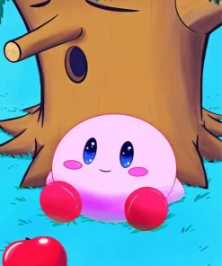 Fluffy Kirby Diamond Paints