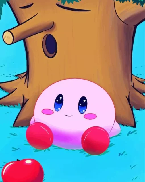 Fluffy Kirby Diamond Paints