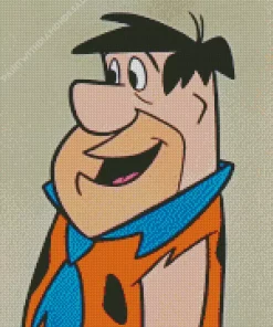 Fred in Flintstone Art Diamond Painting