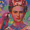 Frida Kahlo And Parrot Diamond Painting