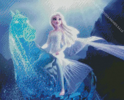 Frozen Elsa And Nokk Diamond Painting