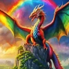 Giant Rainbow Dragon Diamond Paintings