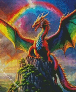 Giant Rainbow Dragon Diamond Paints