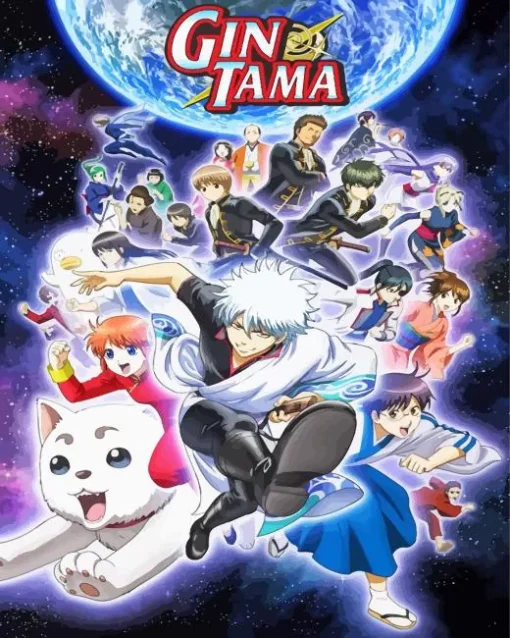 Gintama Characters Poster Diamond Painting