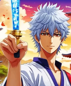 Gintoki Sakata Gintama Character Diamond Painting