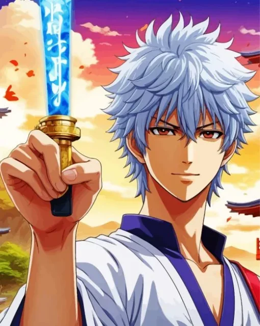 Gintoki Sakata Gintama Character Diamond Painting