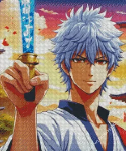 Gintoki Sakata Gintama Character Diamond Painting