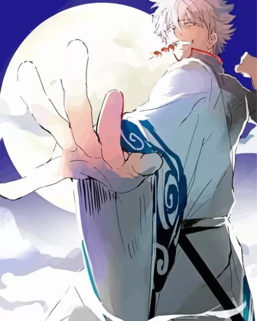 Gintoki Sakata Anime Character Diamond Painting