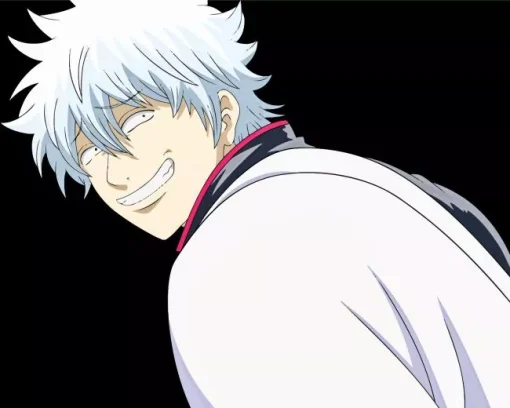 Gintoki Sakata Smiling Diamond Painting