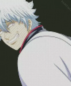 Gintoki Sakata Smiling Diamond Painting