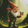 Gnome Holding A Butterfly Diamond Dotz