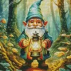 Gnome Holding A Lantern Diamond Dotz