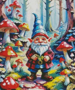 Gnome In Forest Diamond Dotz