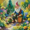 Gnome In Garden Diamond Dotz