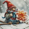 Gnome In Snow Diamond Dotz