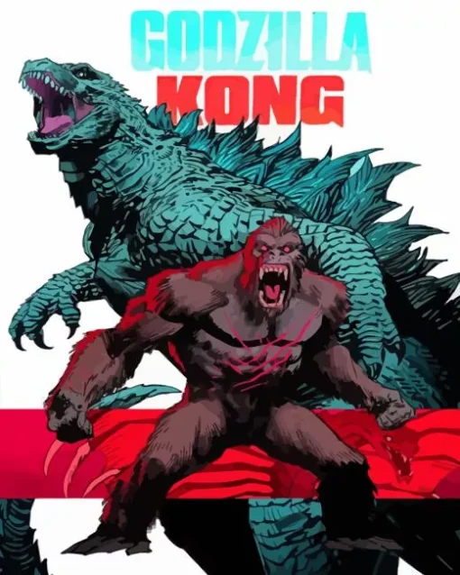 Godzilla VS King Kong Art Diamond Painting