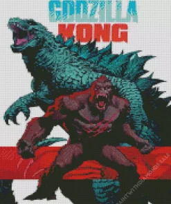 Godzilla VS King Kong Art Diamond Painting