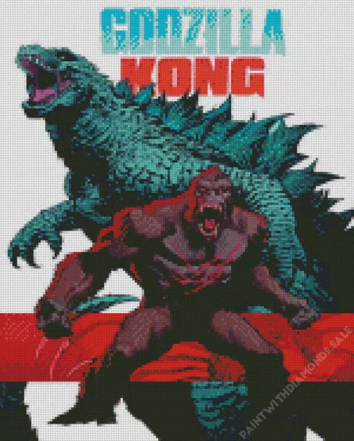 Godzilla VS King Kong Art Diamond Painting