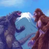 Godzilla Fighting King Kong Diamond Painting