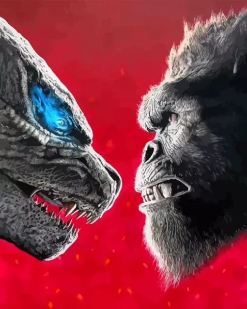 King Kong VS Godzilla Diamond Painting