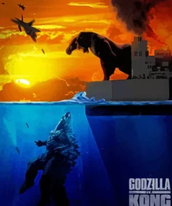 Godzilla VS Kong Poster Diamond Painting