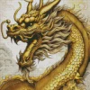 Golden chinese dragon Diamond Paints