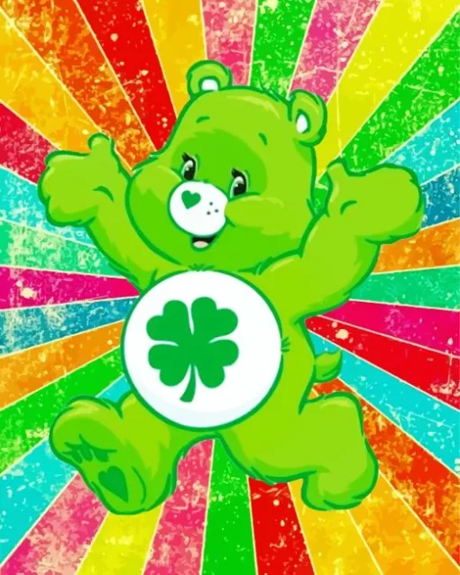 Good Luck Bear Care Bears Diamond By Numbers