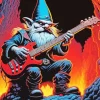 Guitarist Gnome Diamond With Numbers