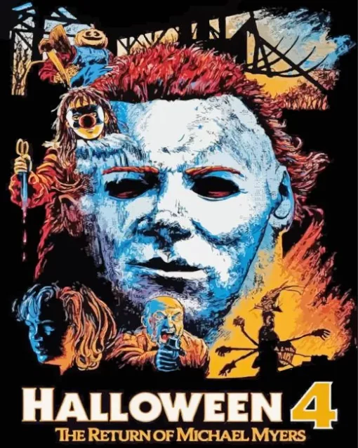 Halloween 4 The Return of Michael Myers Poster Diamond Paints