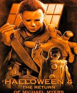 Halloween 4 The Return of Michael Myers movie poster Diamond Paints