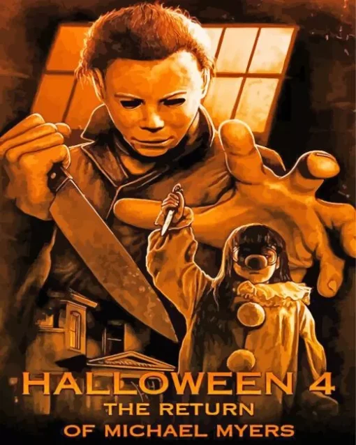 Halloween 4 The Return of Michael Myers movie poster Diamond Paints