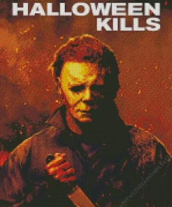 Halloween Kills Michael Myers Diamond With Numbers