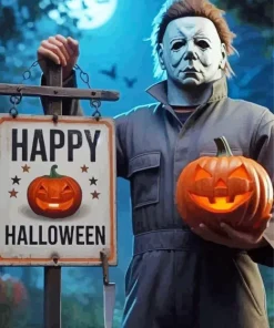 Happy Halloween Michael Myers Diamond Paints