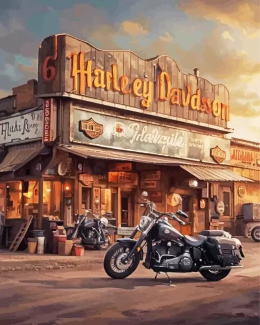 Harley davidson store Diamond Paints